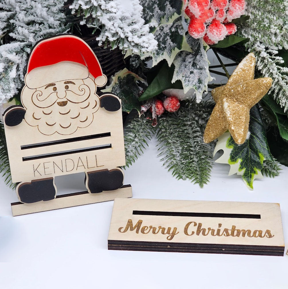 Christmas Gift Card Holder, Wood Gift Card Holder, Wood Money Holder,  Christmas Gift 