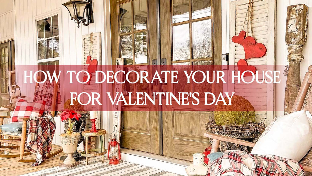 5 House decor ideas for Feb 14th - Valentine's day wreath, front door decor and more