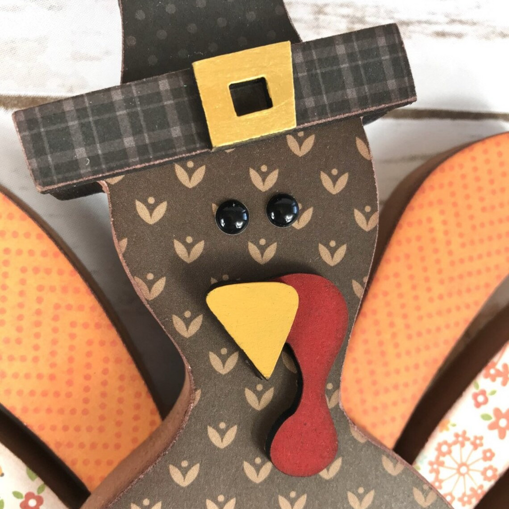 Thankful Turkey - DIY November Interchangeable "O" Wood Decor Kit