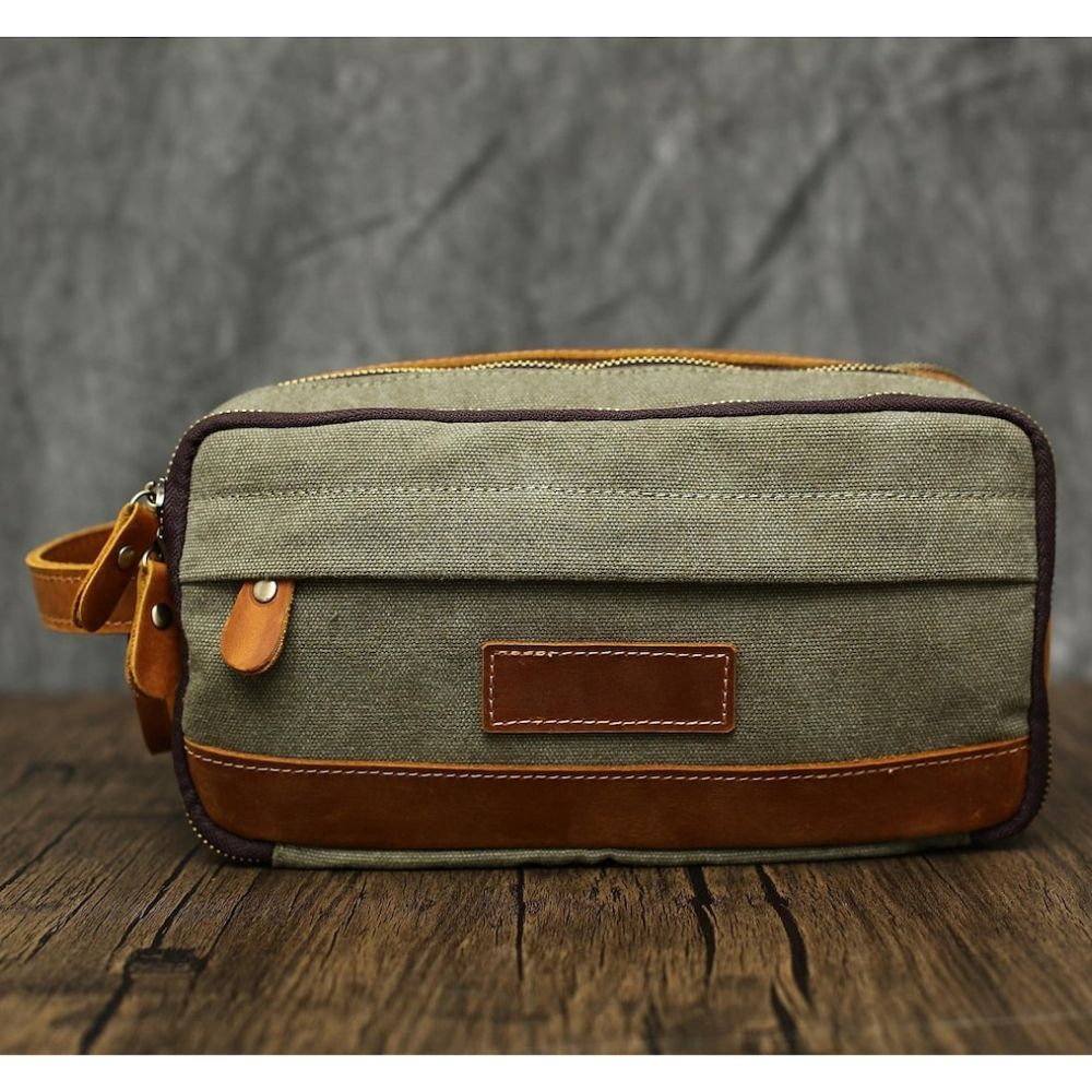 Personalized Toiletry bag canvas anniversary gifts for him