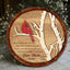 Personalized Cardinal Wood Sign, Memorial Gift