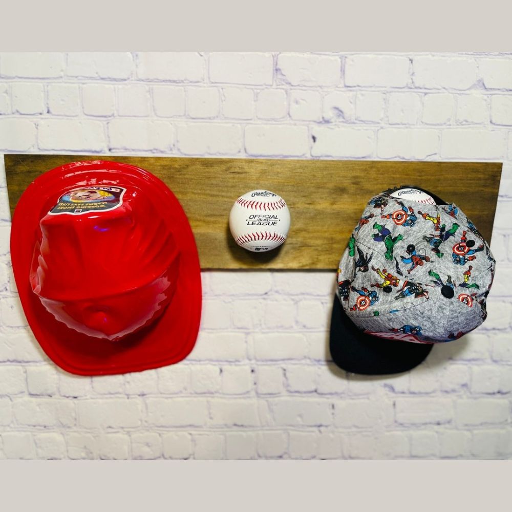 Baseball Hat Rack Boys Hat Display For Wall