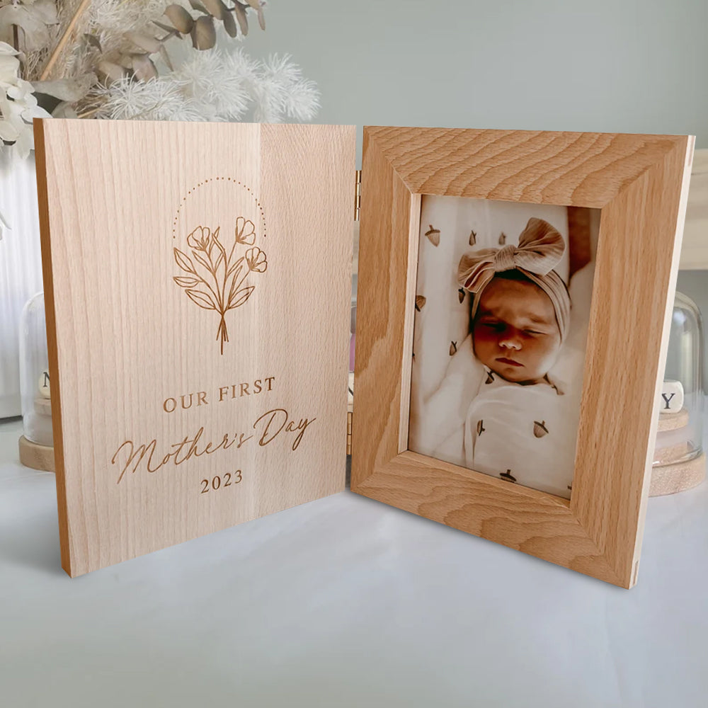 Our First Mother's Day Wooden Photo Frame - Mother's Day Gift