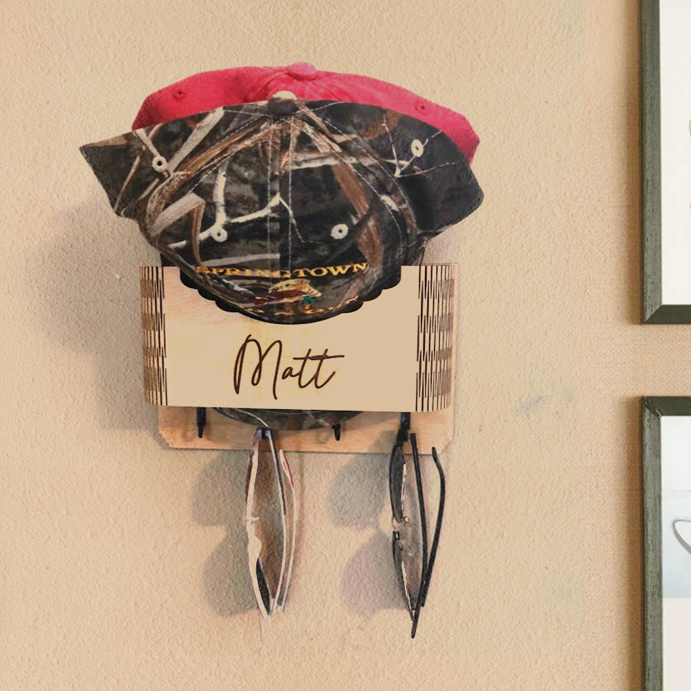 Wooden Wall Mounted Hat Holder Birthday Gift 