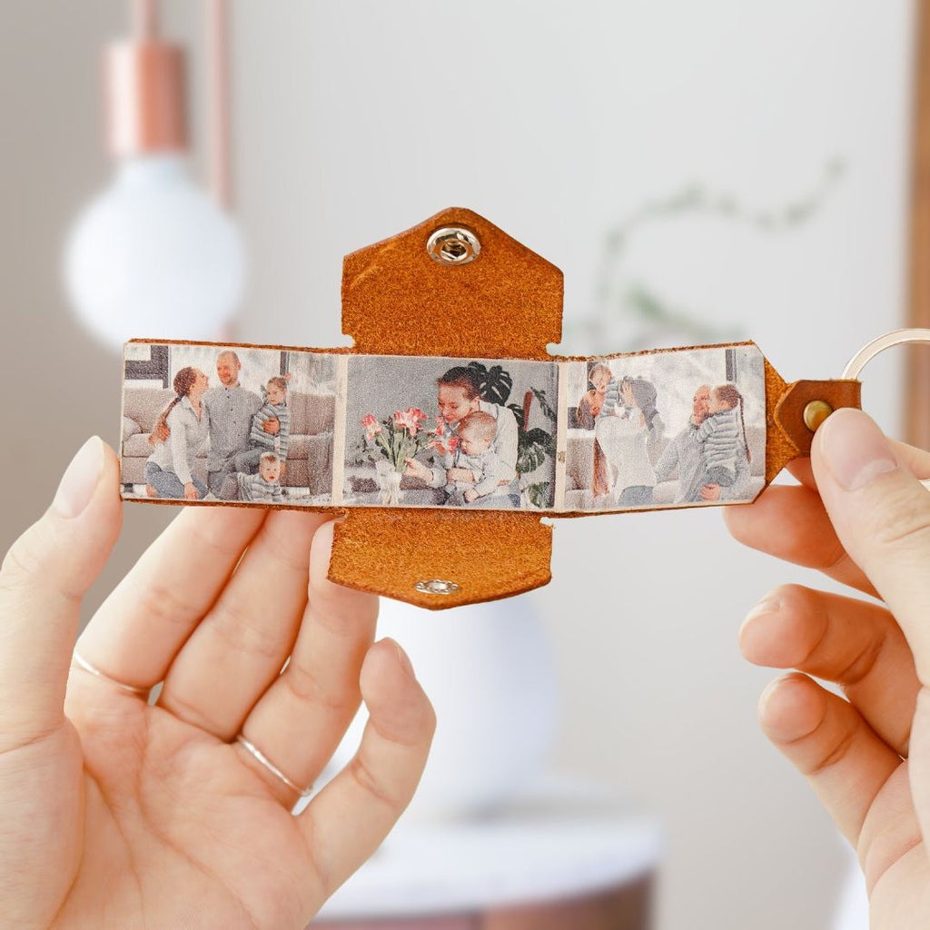 Personalized Keyring with Your Own Photos, Meaningful Father's Day gifts for him - Father's Day Gift