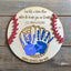 God Hit A Homerun When He Make You My Daddy - Handprint Sign - Father's Day Gift