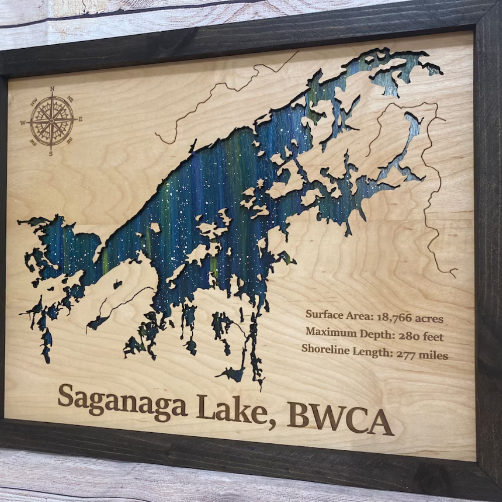 Saganaga Lake - Anniversary Gift for Travel Lover