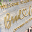 Wooden Wedding Welcome Sign - 3D Heart Name Wedding Sign