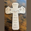 Baptism Gift for Girl, Personalized Floral Engraved Baptism Christening Cross
