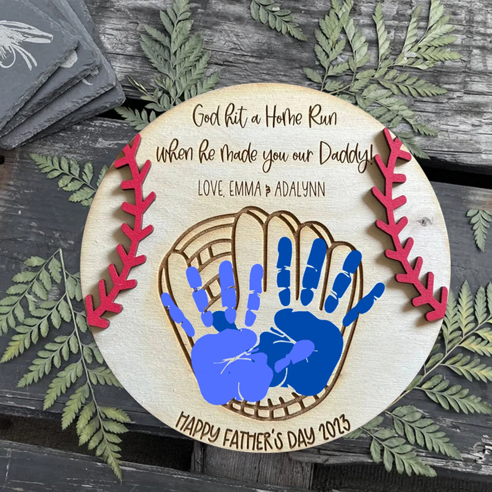 Love You More Than All The Fish - Handprint Sign - Father's Day