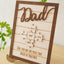 Personalized Wooden Sign You Are The Piece That Holds Us Together - Father's Day Gift