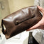 Personalized Vintage Leather Collar Stud Wash Bag