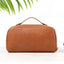 Personalized Leather Cosmetic Bag Handy Travel Waterproof Makeup Bag, Small Compact Pouch