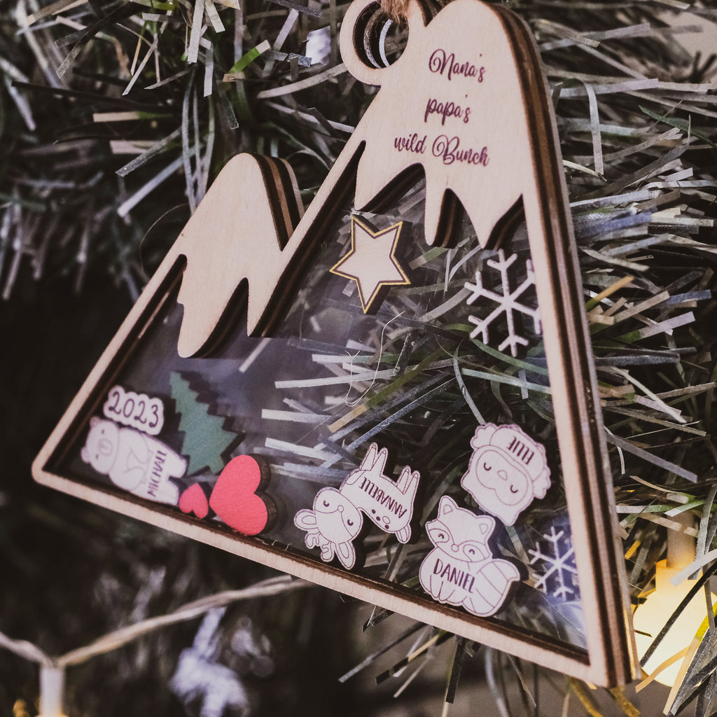 Personalized 2023 Woodland Christmas Ornament For Family, Grandparents - Christmas Ornaments