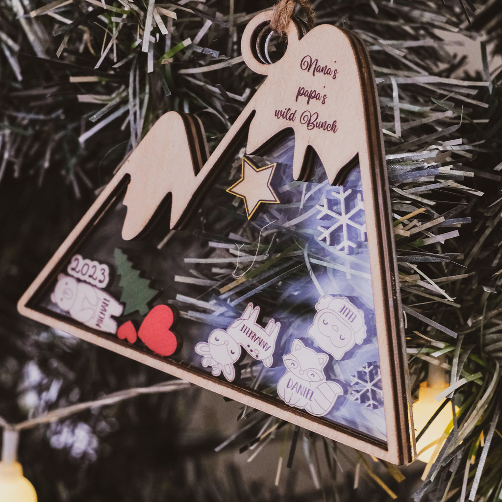 Personalized 2023 Woodland Christmas Ornament For Family, Grandparents - Christmas Ornaments