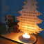 Personalized Christmas candle memorial display