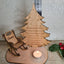 Personalized Christmas candle memorial display