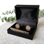 A Thousand Years Cufflinks and Tie Bar - Wood Anniversary gift for Him
