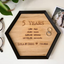 Custom Anniversary Wood Tray - 5th Anniversary Gift