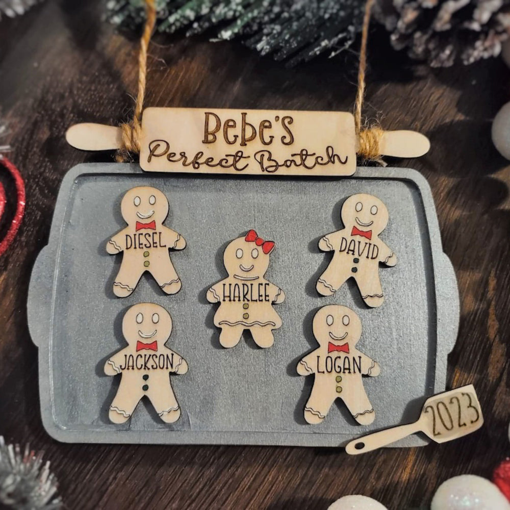 Personalized Wooden Ornament Grandma's Perfect Batch - Christmas Ornament