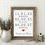 Personalized Wooden Frame Printing Three Dates - Anniversary Gift