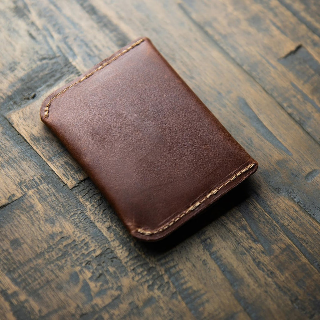 Personalized Leather Front Pocket Wallet - Father's Day Gift