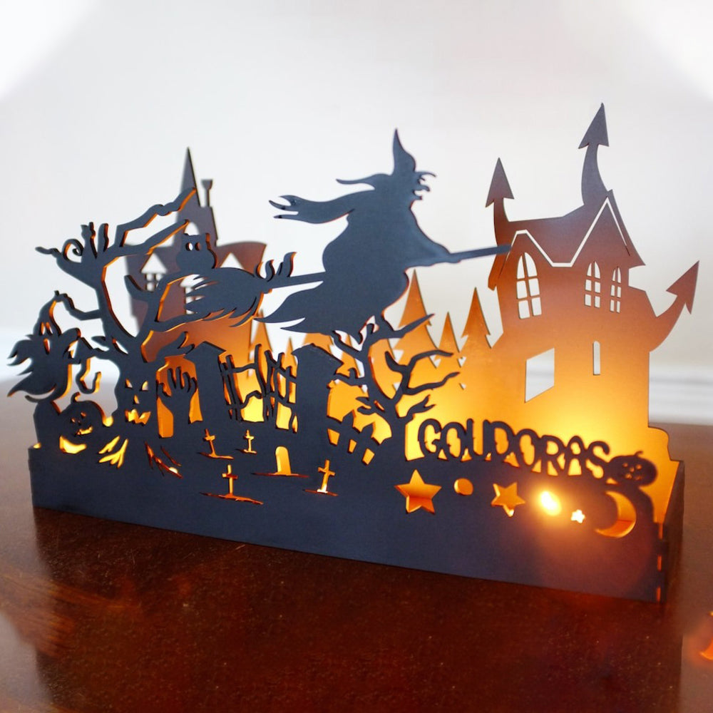 Personalized Halloween Candle Box - Halloween Decorations