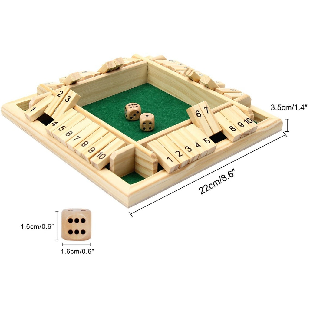 Personalized Shut The Box Game - Game For Couple And Family