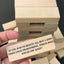 Wooden Jenga Block Tower Ice Breaker Version - Get To Know You Game - Team Building, Party Starter