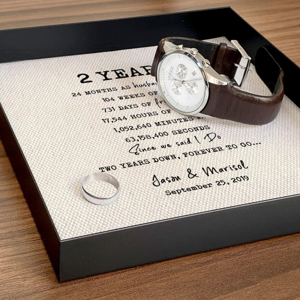 Personalized Cotton Catchall Tray - Anniversary Gift