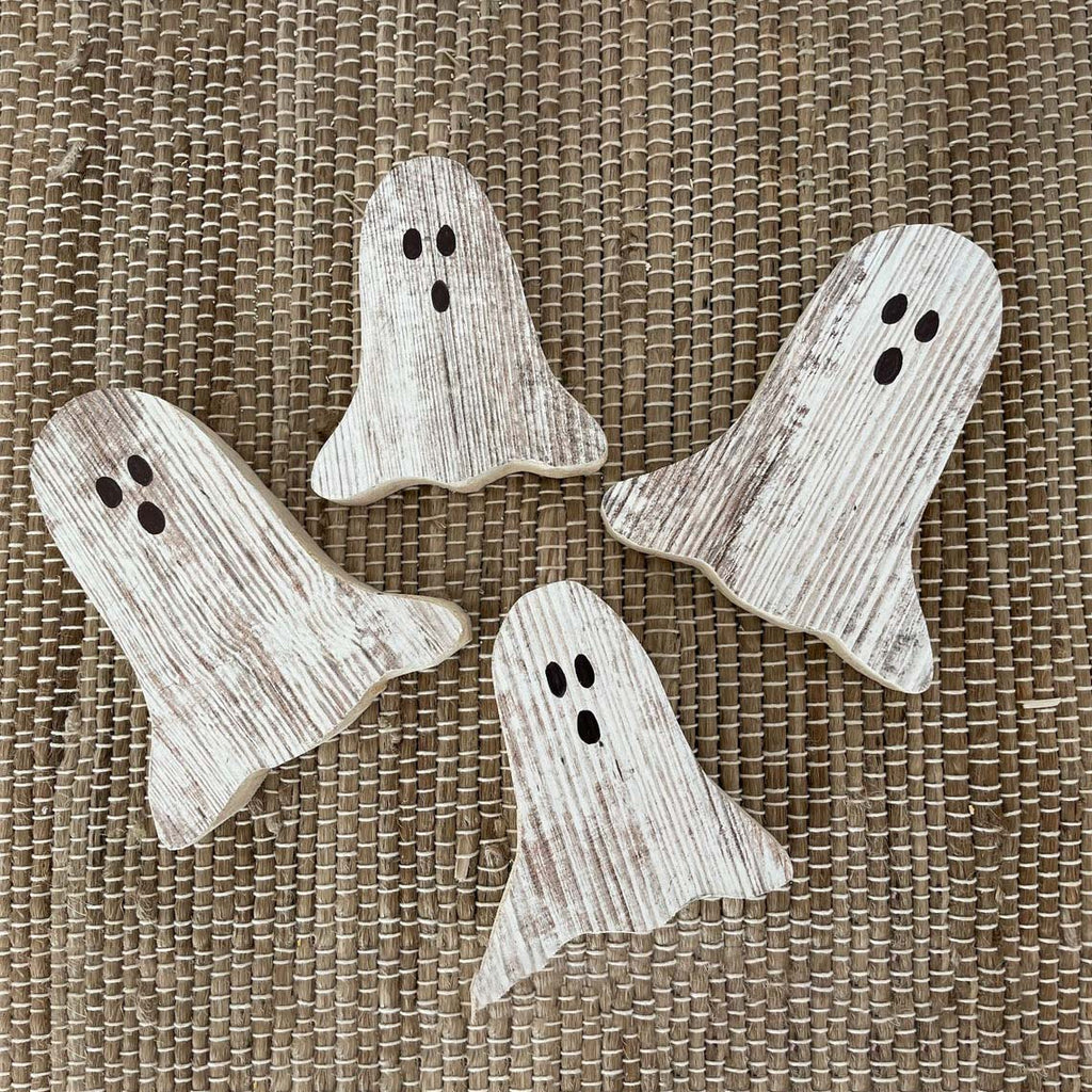Wood Ghost set, Weathered Ghosts - Halloween Decor