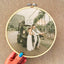 Personalized Embroidery Hoop With Photo Print - Anniversary Gift