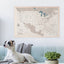 Personalized USA Cotton Watercolor Map - Anniversary Gift