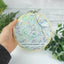 Personalized map With embroidery hoop - Anniversary Gift