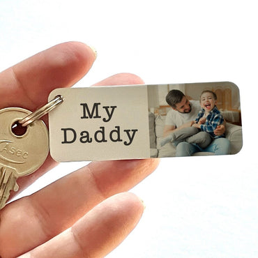 DanceeMangoos Car Key Chain Father's Day Key Ring Unique Bag Decor  Stainless Steel Key Ring for Decor Couples Keychains 