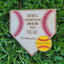 Personalized Wooden Sign God Hit Homerun Baseball Softball - Father's Day Gift