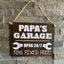 Personalized Grandpa's Garage Woodsign - Father's Day Gift