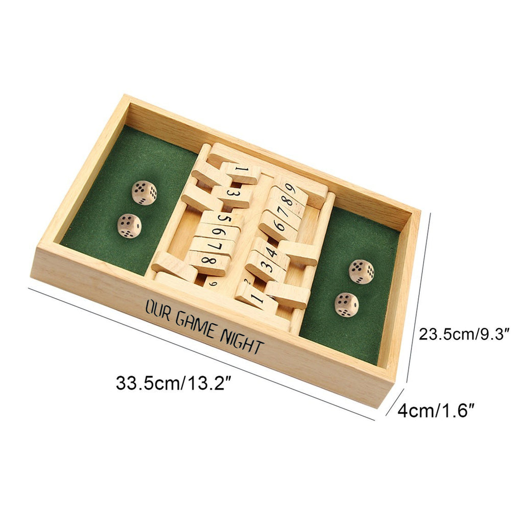 Personalized Shut The Box Game - Game For Couple And Family