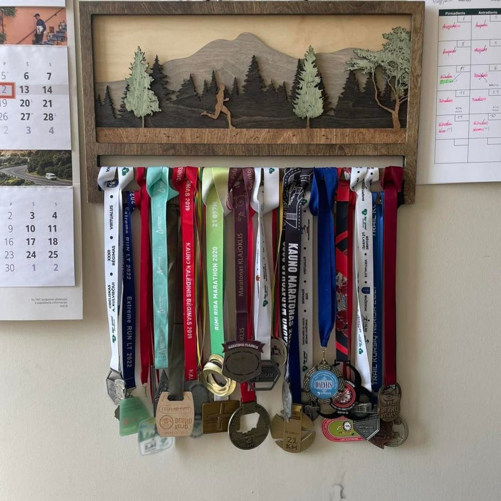 Medal Display Running Marathon, Gift for him/ her