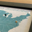 Personalized Mini USA Map With Frame - Anniversary Gift
