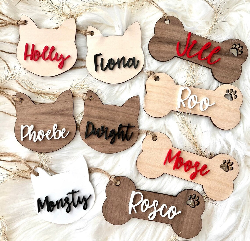 Personalized Pet Christmas Stocking Gift Tag Ornament - Christmas Gift Tag, Ornament