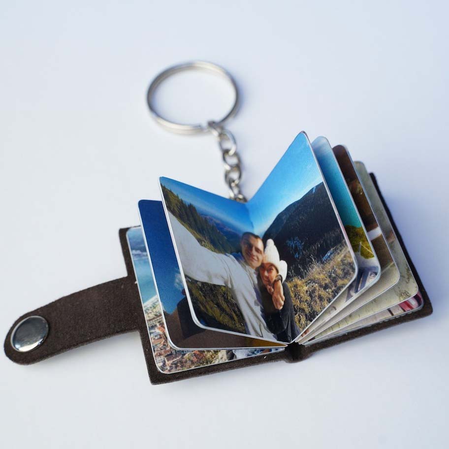 Personalized Photobook Keychain With Special Designs For Book Cover - Christmas Unique Gift