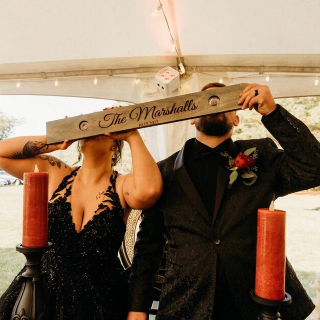 Personalized Wooden Shot Board Ski For Drinking Party, Wedding, Bachelor
