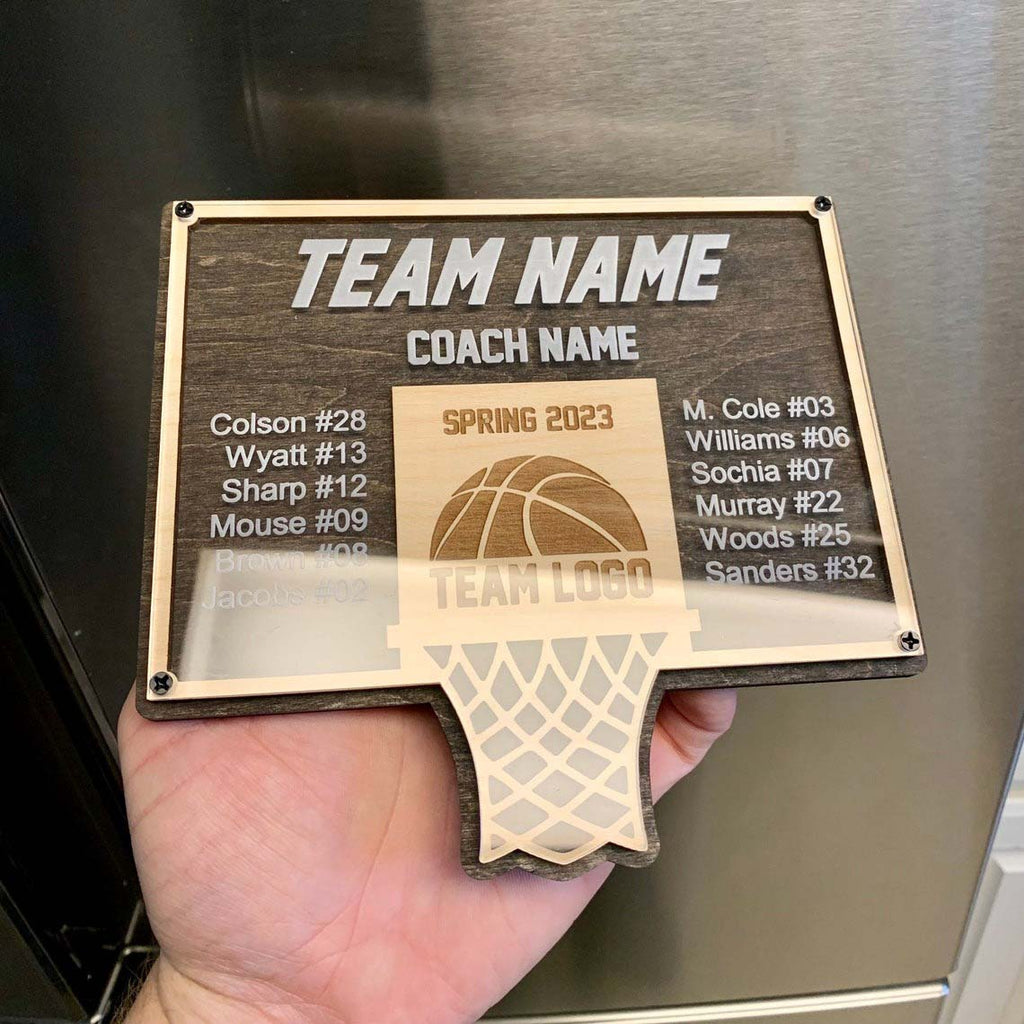 Basketball Wooden Plaque Coach Gift