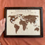 Personalized Leather Couple Travel Map - Anniversary Gift