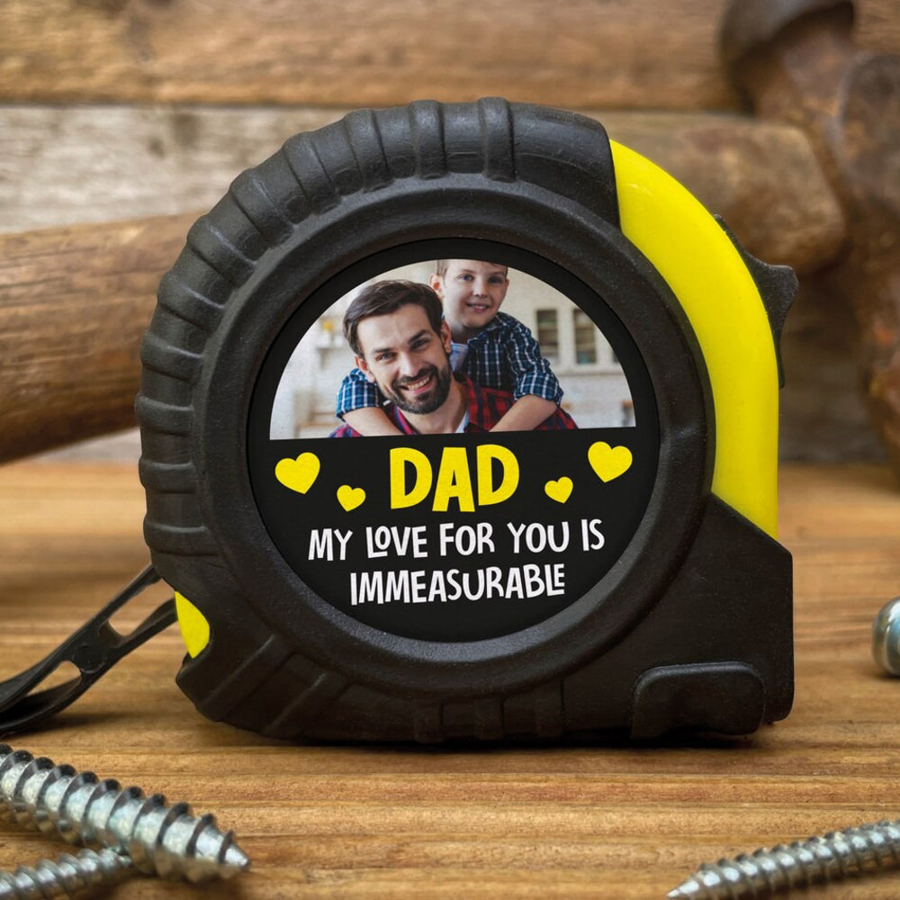 Our Love For You Is Immeasureable Personalized Tape Measure - Father's Day Gift