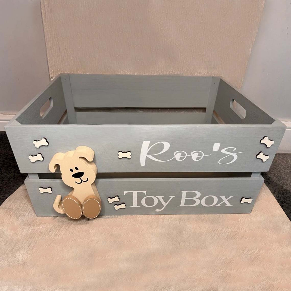 Personalized Pet Storage Crate Basket Box