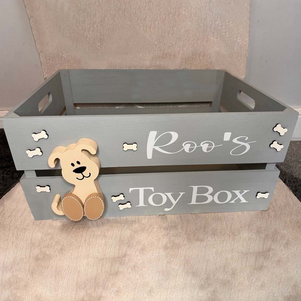 Personalized Pet Storage Crate Basket Box