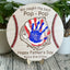 We Caught The Best Round Handprint Sign - Father's Day Gift