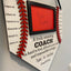 Personalized Baseball Theme End of Season Gift For Coach, Hanging Sign Photo Frame